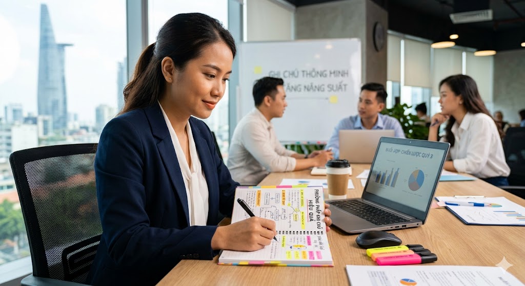 Những Phương Pháp Ghi Chú Hiệu Quả Trong Công Việc